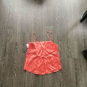 Babaton artizia never worn with tags coral silk tank top